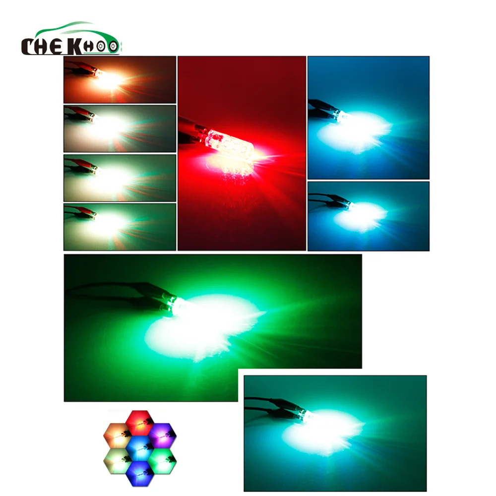 T10 W5W 5050 SMD Auto Car RGB Led Interior Dome Wedge Reading Light Strobe Lamp Clearance Bulb Width With Remote Control | Автомобили и