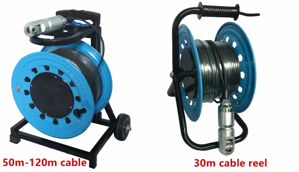 100 м мягкий кабель подводная Инспекционная камера с видео аудио запись и