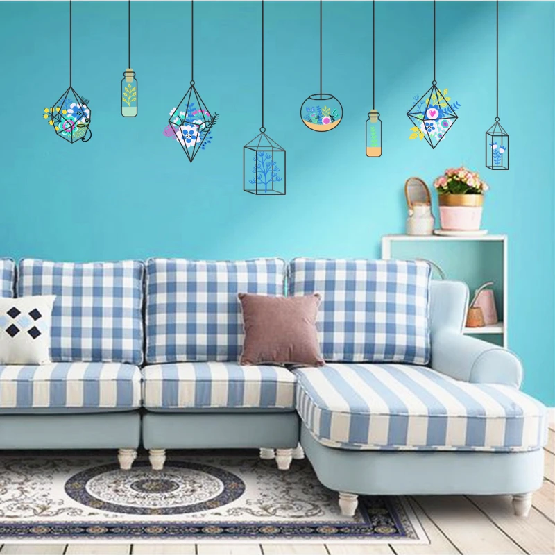 Различные типы Дрифт бутылки настенные наклейки украшения дома гостиной окна