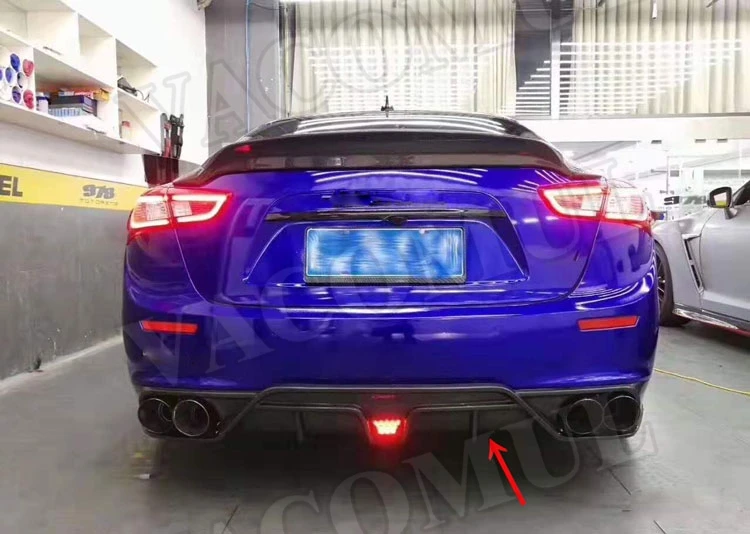 Рассеиватель задней губы спойлер бампера углеродного волокна для Maserati Ghibli Q4