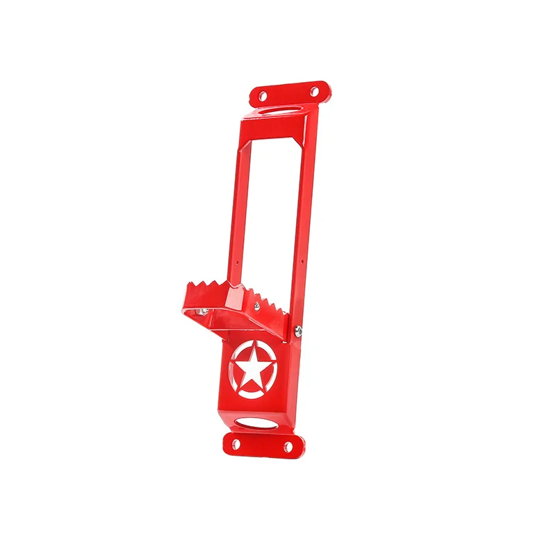 red 1 pc MOPAI дверные петли для автомобиля ножной упор педали подножки для Jeep Wrangler JK JL 2007- автомобильные аксессуары Стайлинг - Цвет: red 1 pc