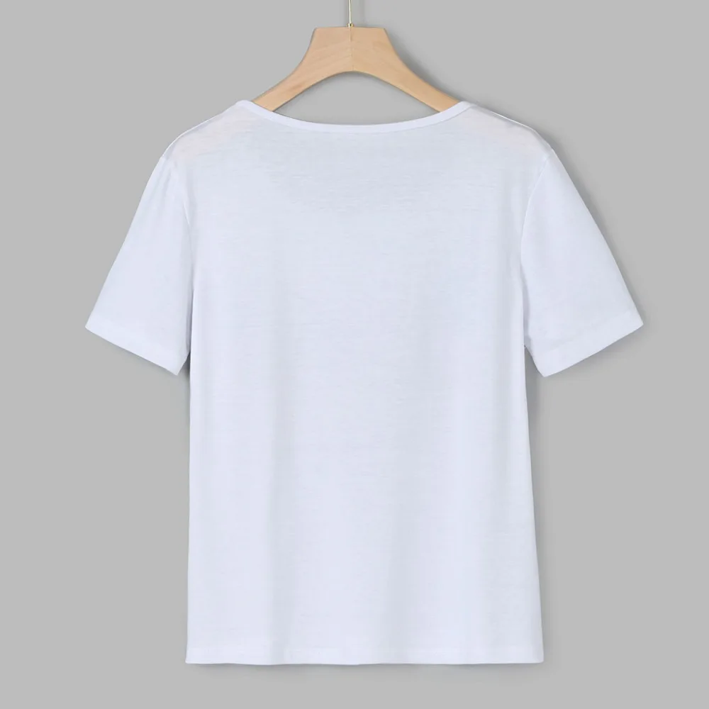 Женские блузки 2XL размера Свободные повседневные топы с коротким рукавом и