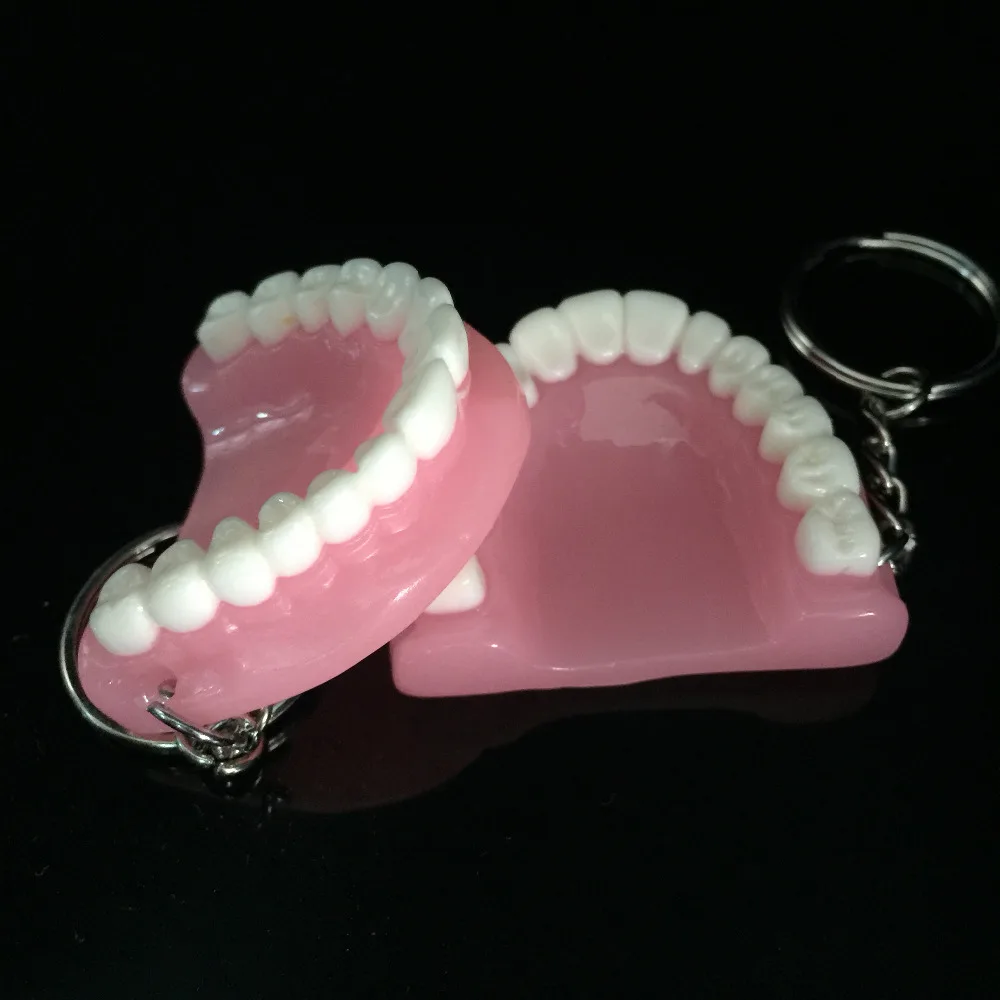 100 шт зубы модель брелок для стоматологического подарка|for dentists|teeth keychaingift for dentist |