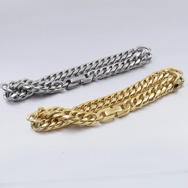 Мужские и женские браслеты из нержавеющей стали 22 см 9 мм|hand chain|hand chain mensteel bracelet |