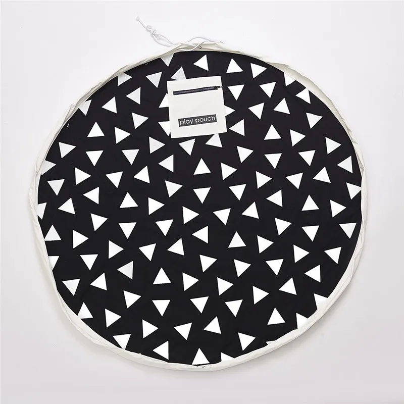 Baby Playing Mat Toys Road pattern infant Bag Mats Portable Kid Carpet Triangle Play Mat Toddler Collection Storge Bag - Цвет: Triangle