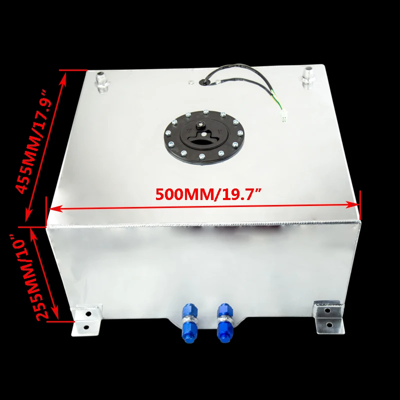 WLR RACING-60L алюминиевый топливный бак с датчиком топливных элементов 60L с крышкой/пеной внутри WLR-TK41