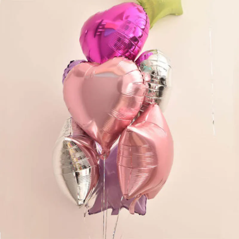 12 штук 18 дюймов Звездные воздушные фольгированные шары Baby Shower баллоны с гелием