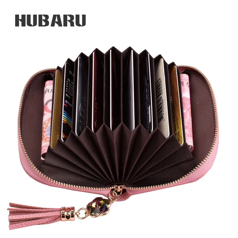 HUBARU/модный простой дизайн женский короткий Мини клатч кошелек из натуральной