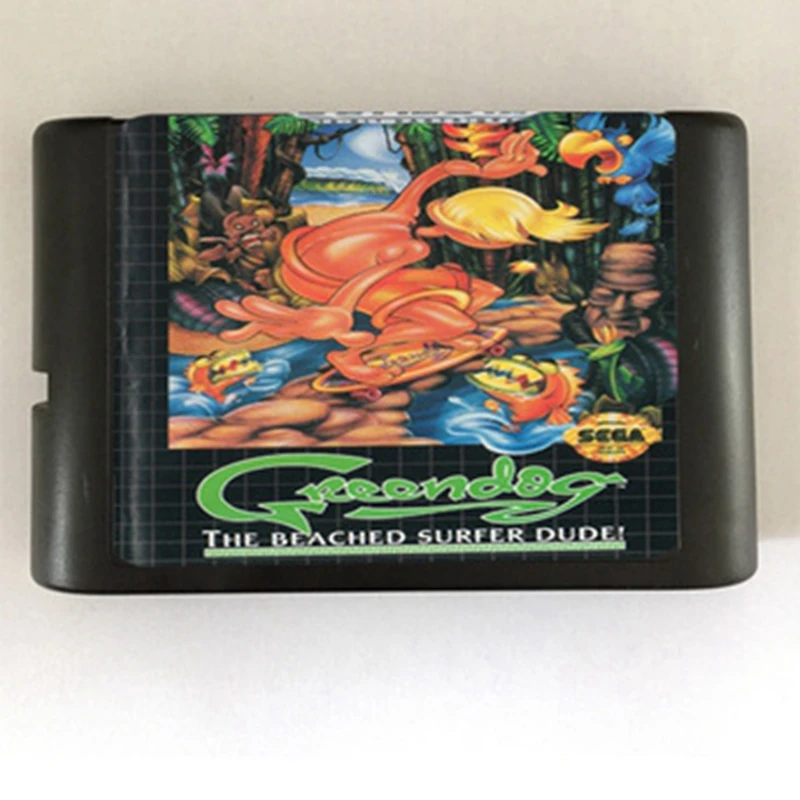 Зеленый собака игровой картридж новые 16 бит карточная игра для Sega игры Mega Drive /