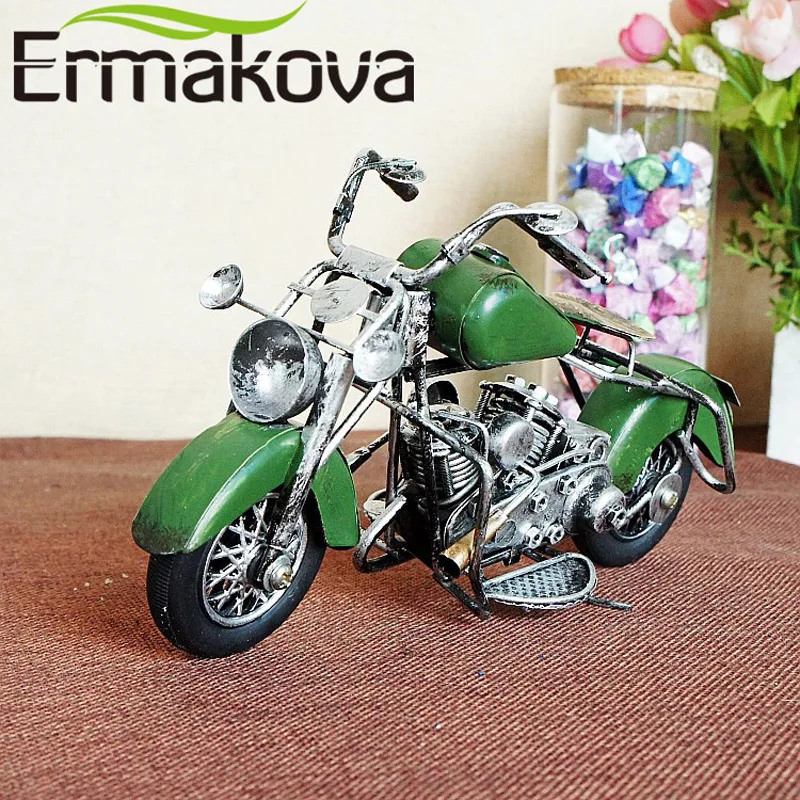 ERMAKOVA винтажная модель мотоцикла Ретро фигурка двигателя Железный мотоцикл