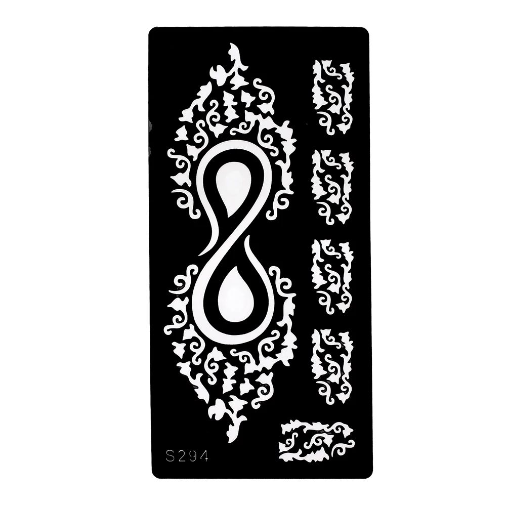 Трафарет для татуировок с индийской хной 6 шт.|stencil patterns|stenciling ideastattoo stencil pen |