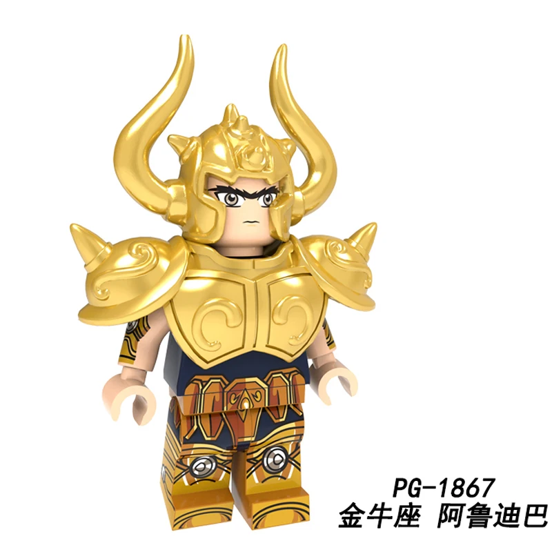 PG1867 Saint Seiya, строительные блоки, 12 созвездий Овен, Телец, рак, фигурки, кирпичи для детей, игрушки PG8212 - Цвет: PG1867