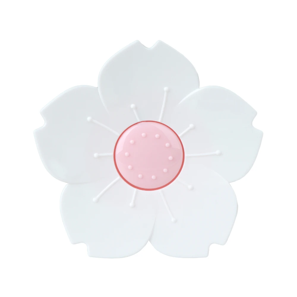 1 шт. вишня в цвету мыло форме цветка коробка душ для ванной мыльница дома