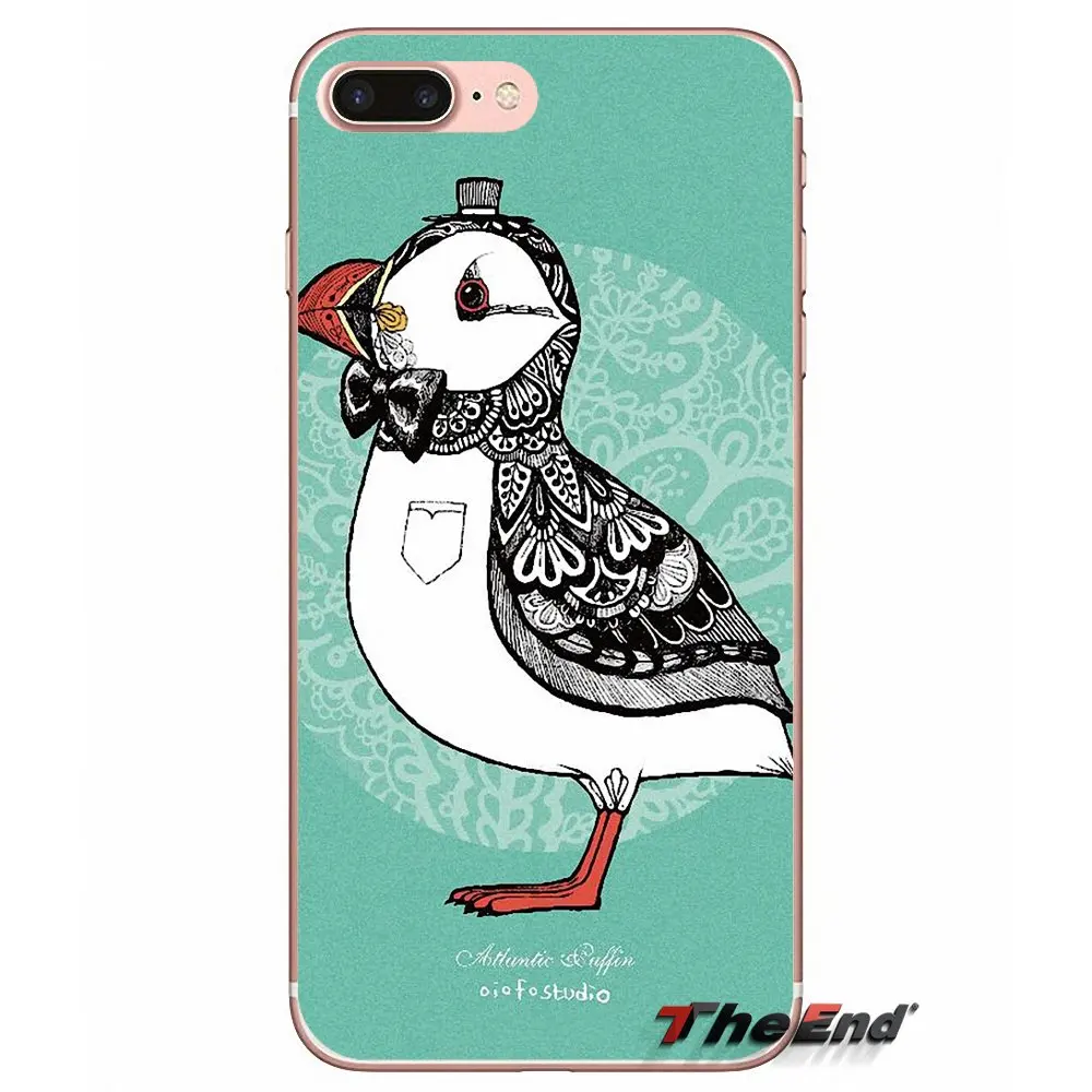 Atlantic Puffin Faroe Islands Soft Case For Samsung Galaxy S3 S4 S5 MINI S6 S7 edge S8 Plus Note 2 3 4 5 Grand Core Prime | Мобильные