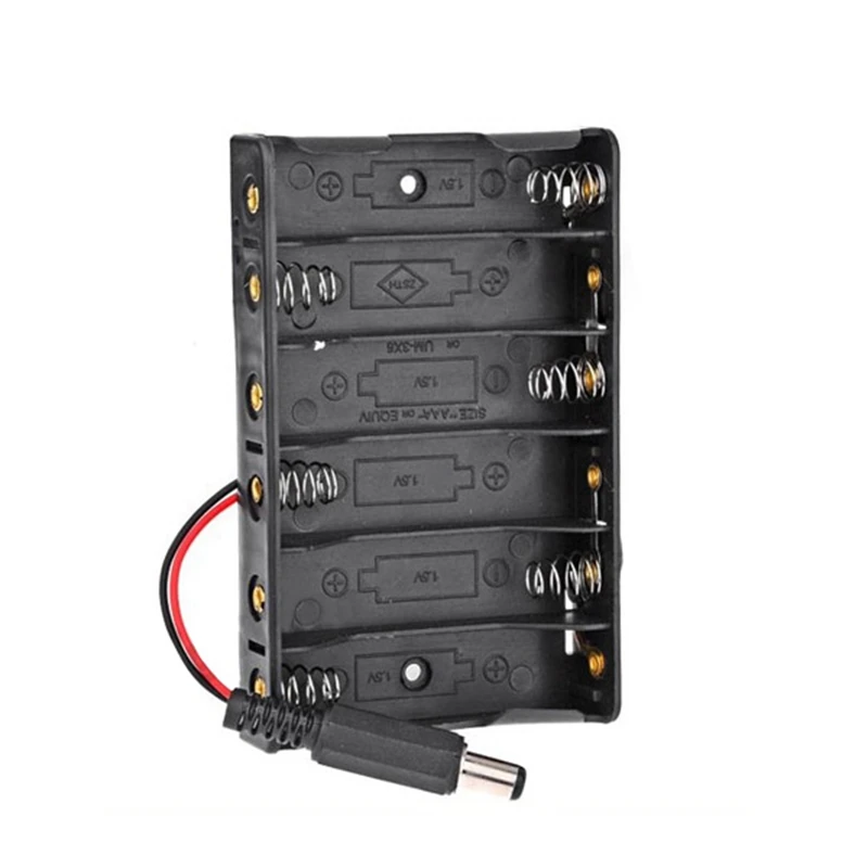 Чехол LEORY для батарей типа АА 1 шт. 9 В 6 слотов держатель с разъемом питания