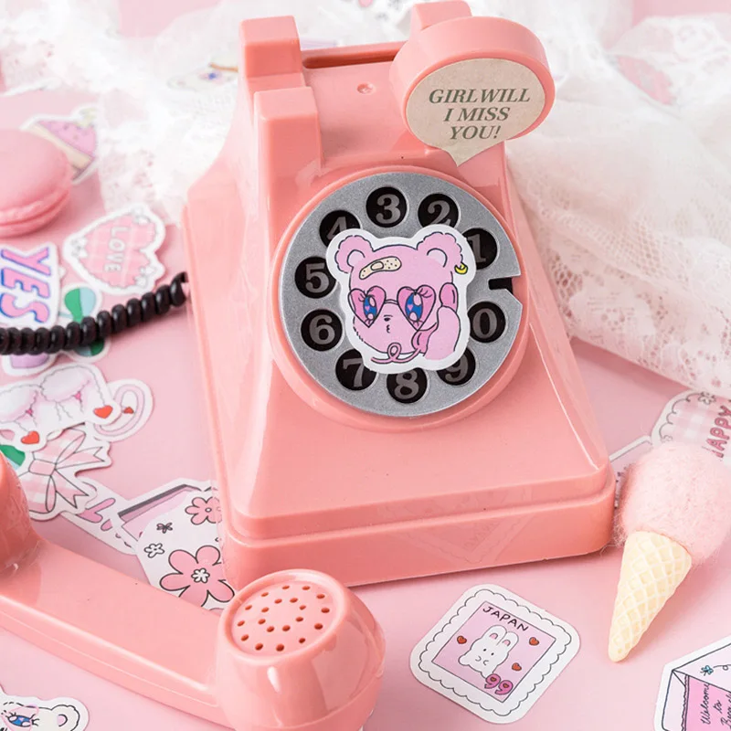46 шт Kawaii розовый стикер s лист дневник бумажный прекрасный канцелярский для детей