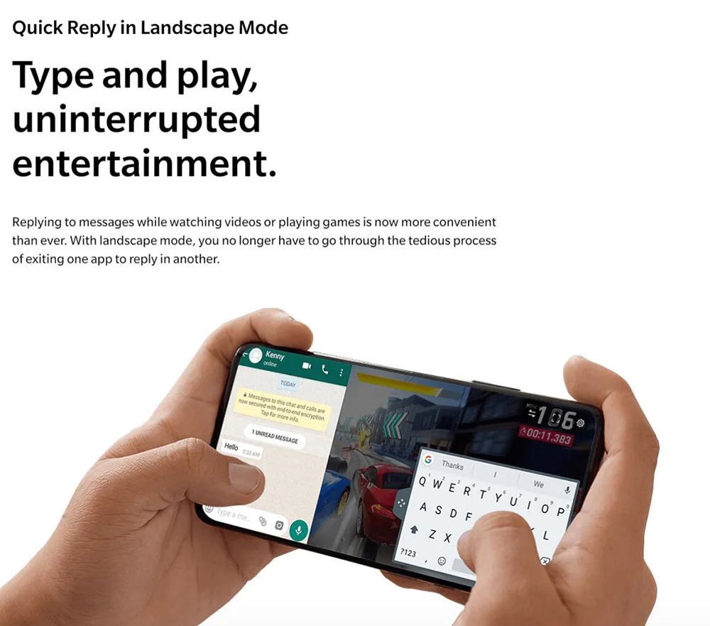 Новый оригинальный Oneplus 7 Мобильный телефон Snapdragon 855 Восьмиядерный 8 Гб 12 ОЗУ 256 ПЗУ
