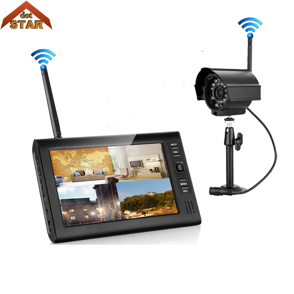 Stardot CCTV система 4CH HD Беспроводной NVR комплект IP66 поддержка 32G 1 шт. ИК ночного