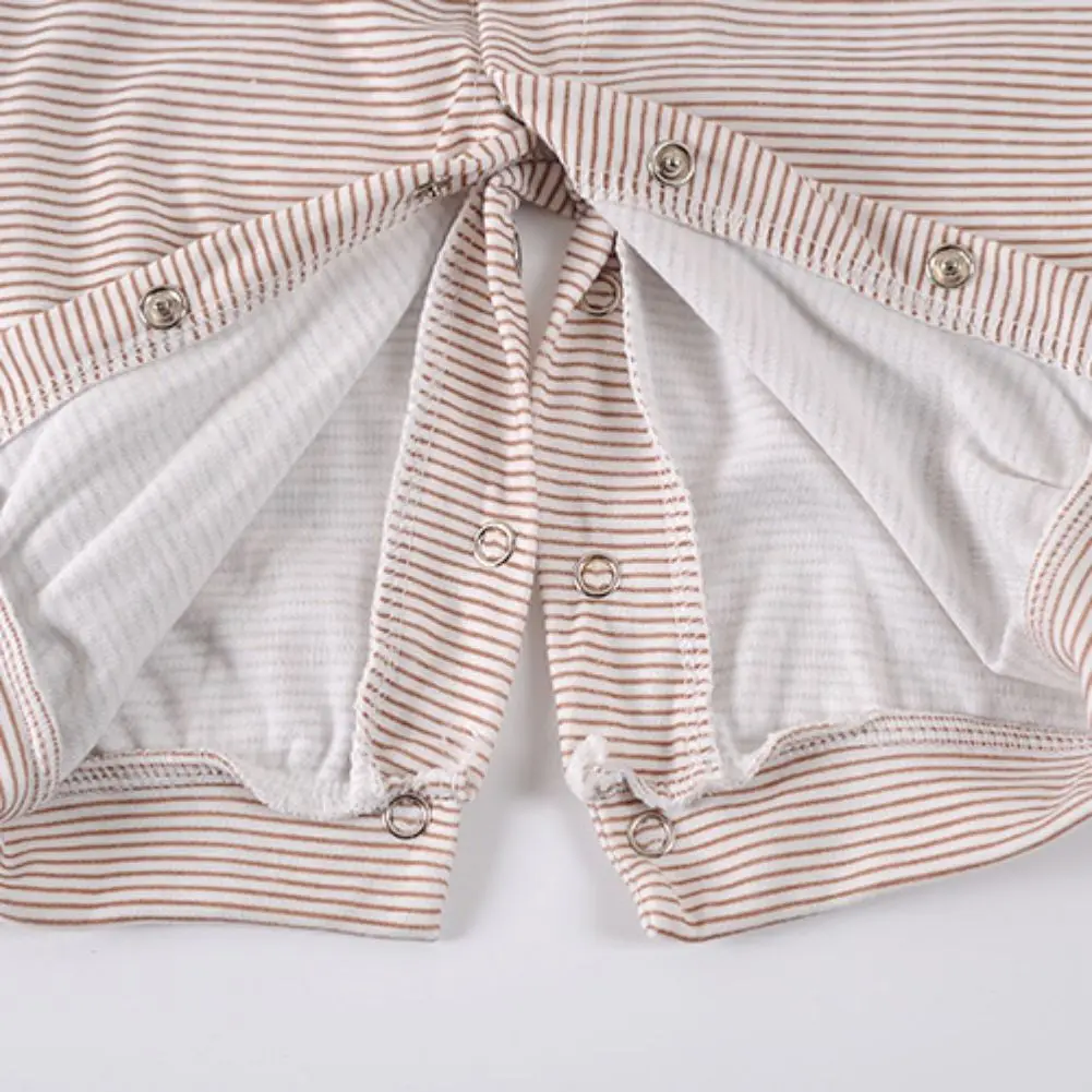 Hot 8PCS Newborn Baby Cotton Striped Jumper+Hats+Socks+Bib+Tops+Pants Outfits 0 3M New Arrival| |