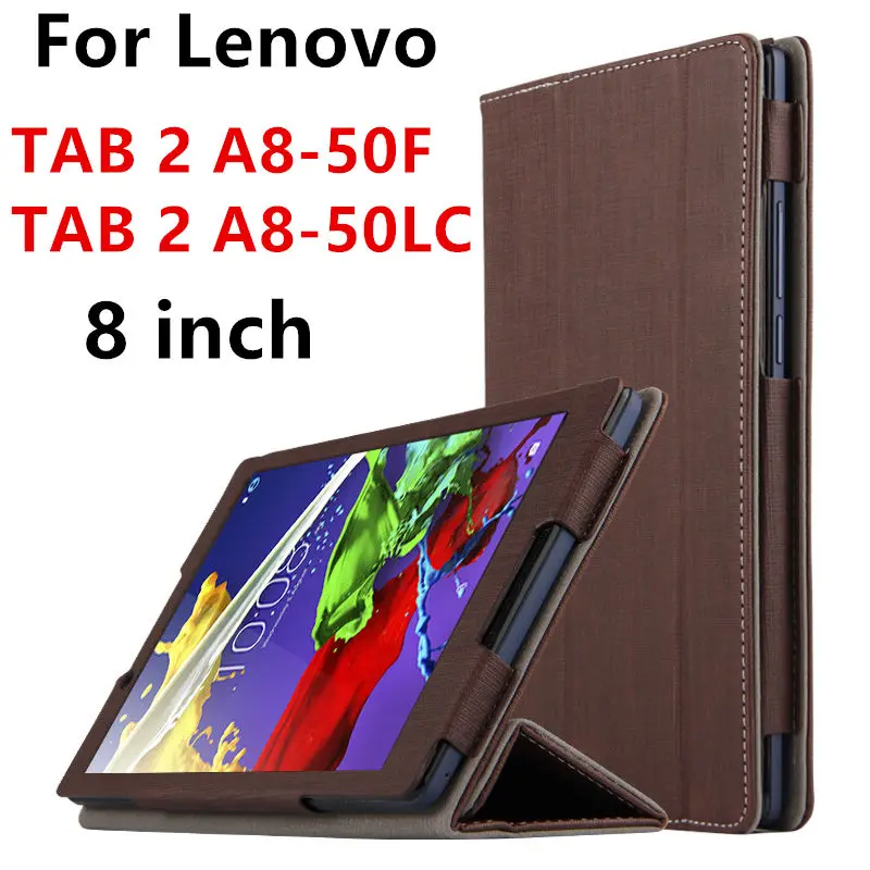 Чехол для Lenovo Tab 2 A8-50F TAB2 A8-50LC смарт-чехол кожаный защитный планшет 8 дюймов PU a8 A8-50