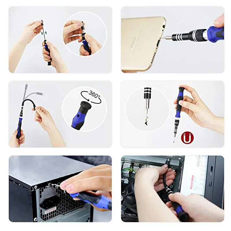 80 in 1 precision screwdriver set with magnetic driver kit professional electronics repair tool kit cell mobile phone watch tabl free global shipping