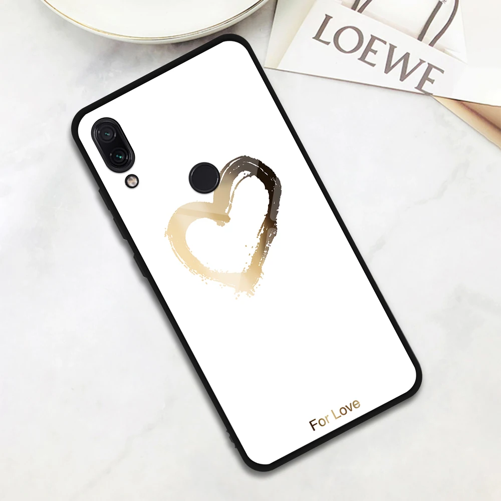 04 Чехол из закаленного стекла для Xiaomi Mi 9 8 A2 Lite Redmi K20 Note 5 6 7 Pro Note7 Pro, задняя крышка, чехол для телефона Redmi 7 6 5 Plus - Цвет: 04