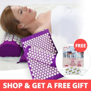 Акупунктурный коврик и подушка KONGDY, акупунктурный массаж, снятие боли в спине, помогает уснуть
