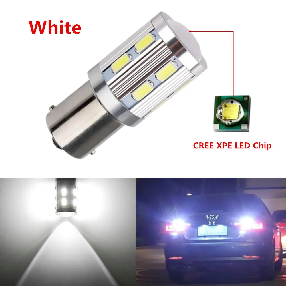 2 шт. Автомобильные светодиодные лампы 1156 BA15S 12 SMD Samsung 5730|Сигнальная лампа| |