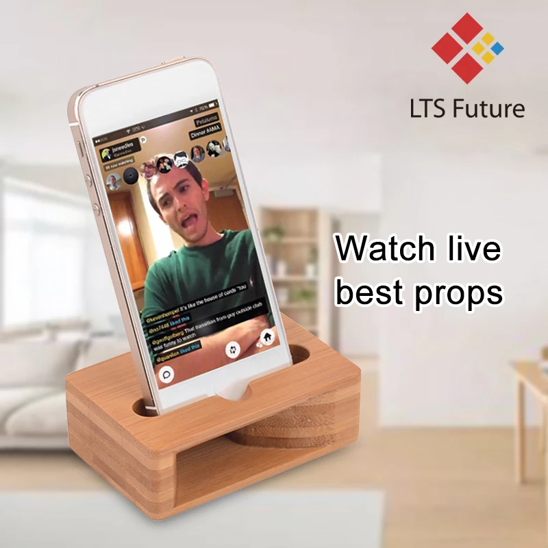 mobile phone loudspeaker holder bamboo sound amplifier speaker for iphone samsung sony 3 6inch wooden holders wood desktop stand free global shipping