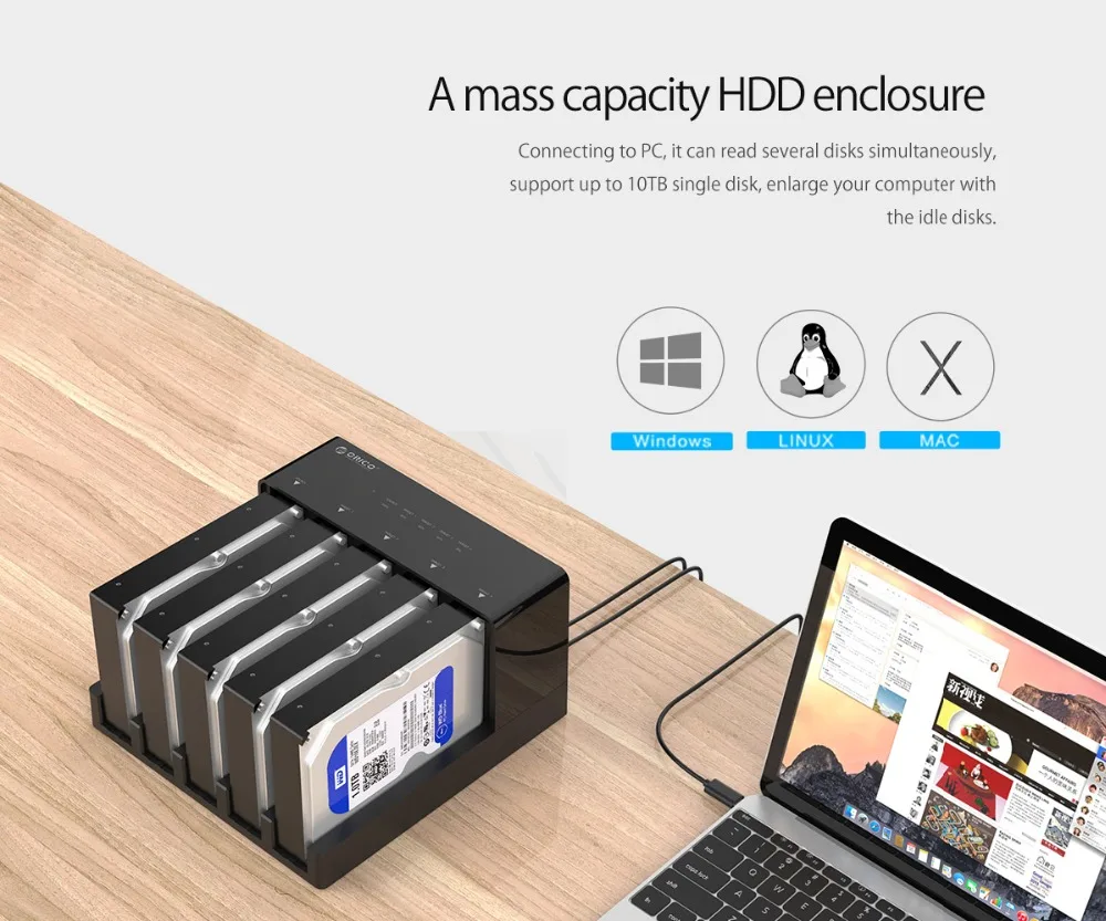 Док-станция ORICO для жестких дисков 2 5 дюйма bay USB3.0 SATA поддержка до 10 ТБ Bay