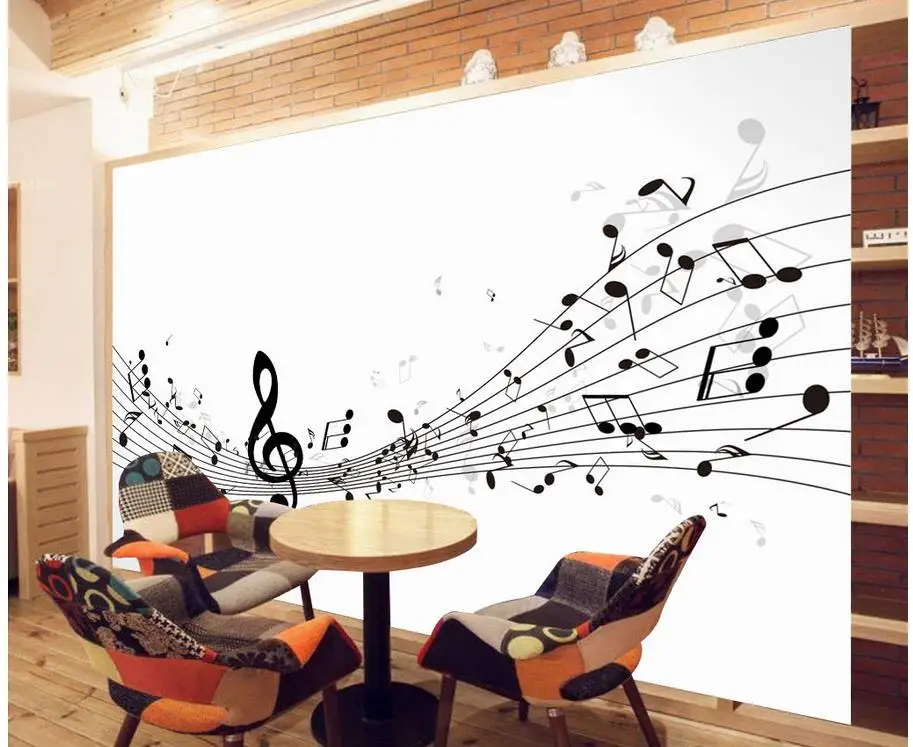 Домашние Декоративные Настенные обои фрески 3d современный Примечание Мода