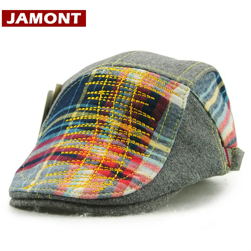 [JAMONT] Теплая осенне-зимняя шапка детские шапки козырьки для мальчиков шерстяной