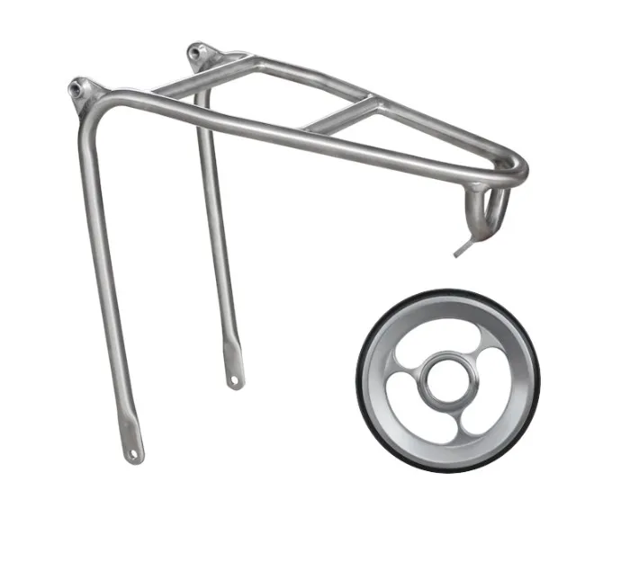 Задняя стойка из титанового сплава для велосипеда Brompton& Супер легкий титан сплав easywheel для Brompton