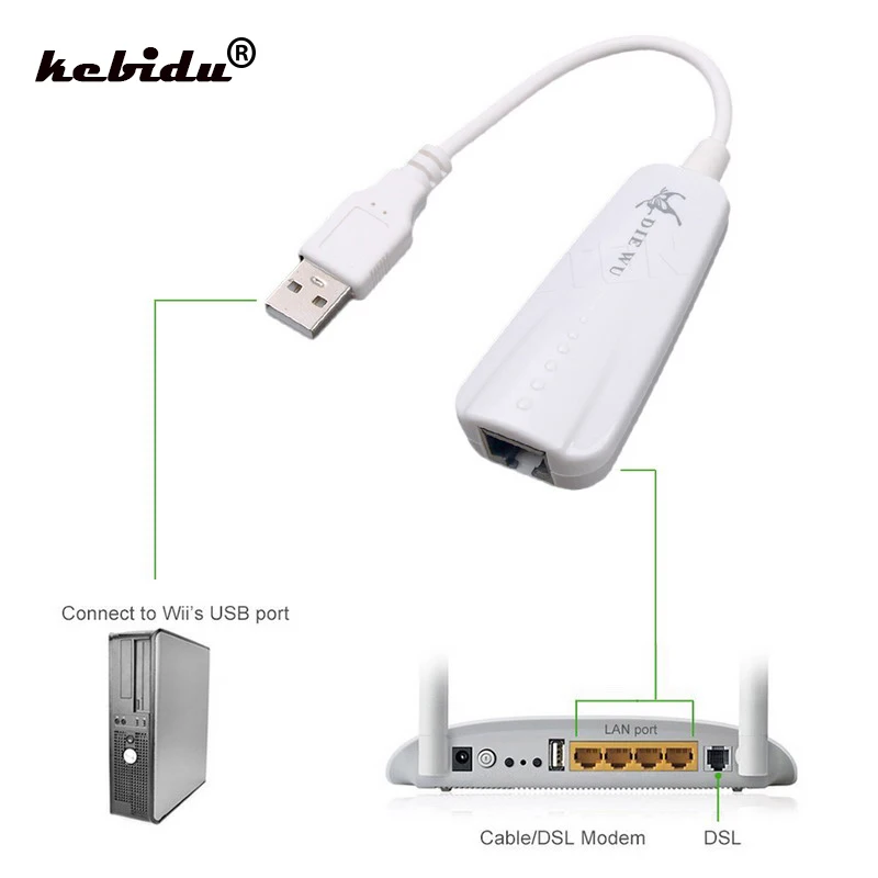 kebidu 2 Colors USB 2.0 Gigabit Network Card to RJ45 External LAN Adapter For Windows xp/vista/win 8 Wholesale | Компьютеры и офис