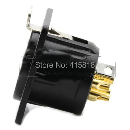 10 шт./лот произведено Neutrik China factory YS1455BG 5PIN Cannon Female XLR Socket монтажная розетка|china