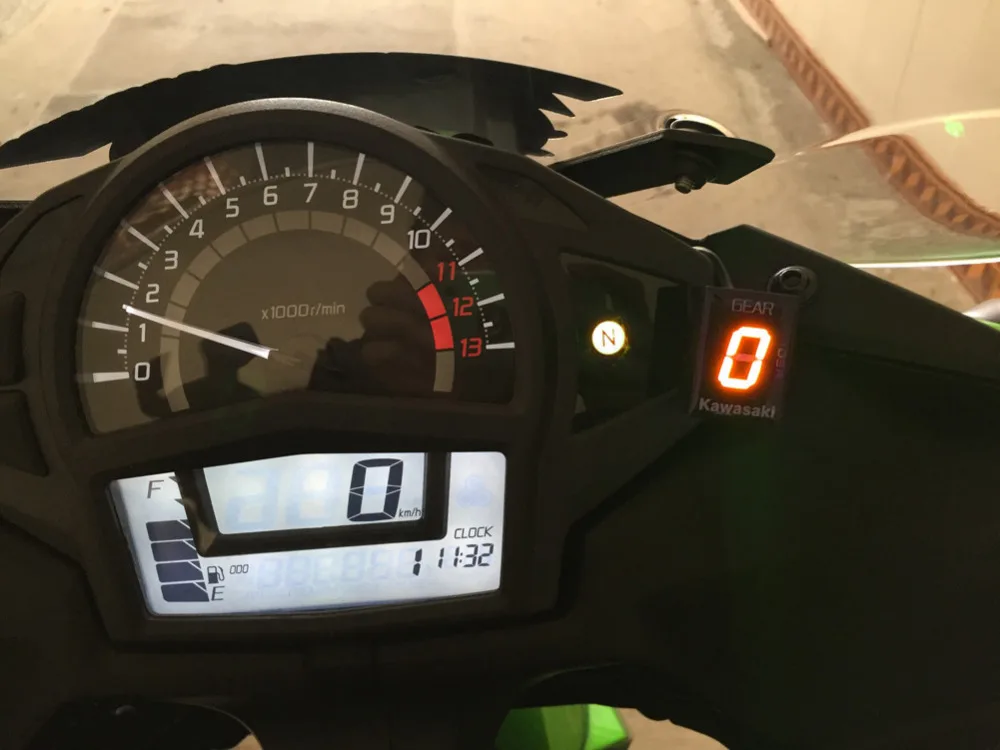 Motorcycle Gear Indicator Plug&ampplay for Kawasaki KFX450R KVF 750 Vulcan 2000 VN2000 1700 KLX250 VN900 900 ZRX1200 | Автомобили и