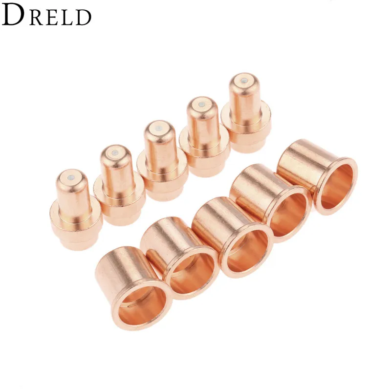 DRELD 10 шт./компл. плазменный фонарь наконечник 1304+ электрод 1521 для CB50 C1304 C1521 плазменной резки фонарь расходные материалы для замены