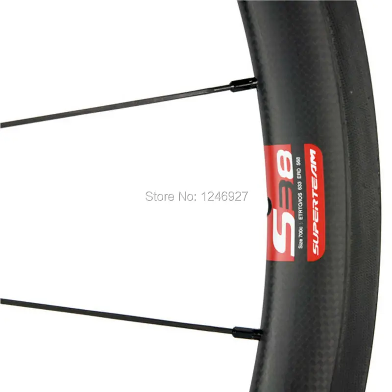 Superteam 38 мм клинчер углеродное колесо красный и белый наклейка углеродная