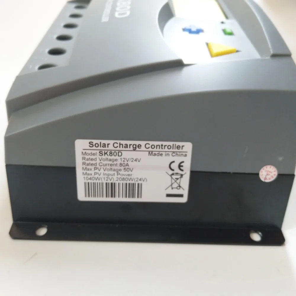CE RoHS 12V 24V Солнечный контроллер 80A 100A 48V регулятор напряжения ШИМ заряда ЖК