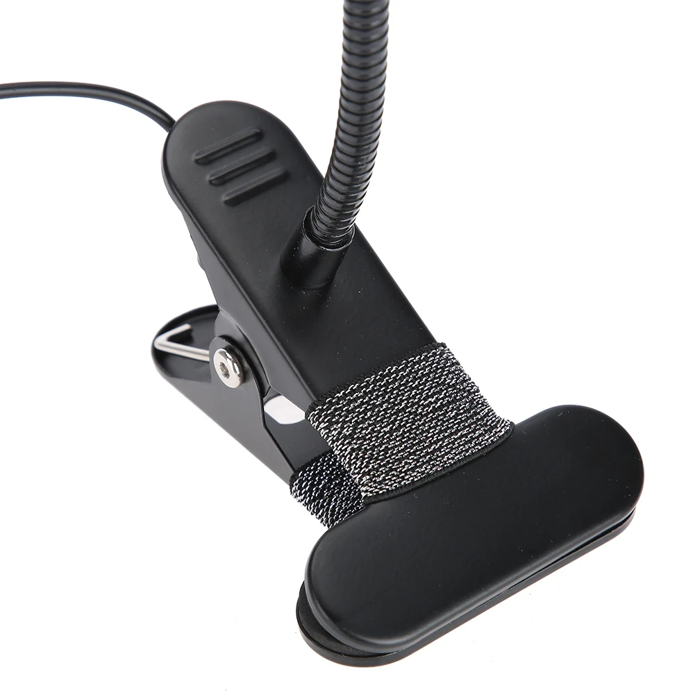 Портативный USB светодиодный светильник для ногтей, настольная лампа с зажимом, Регулируемый Настольный свет для маникюра, чтения, тату-светильник, настольная лампа для ногтей