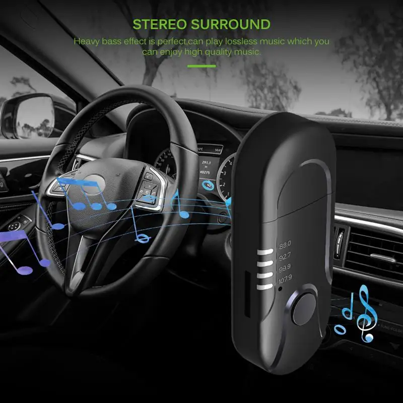 Bluetooth приемник FM передатчик автомобильный AUX аудио плеер USB питание TF карта музыкальный адаптер Hands-Free автомобильный fm-модулятор