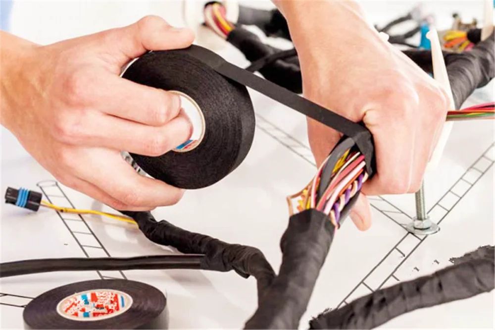 Бархатная огнестойкая лента для обмотки автомобиля и мотоцикла 15 м BMW E46 E39 E38 E90 E60