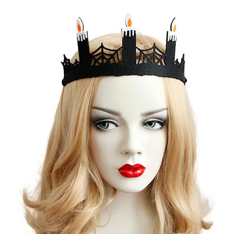 Повязка на голову для женщин и девушек искусственная свеча готический Хэллоуин
