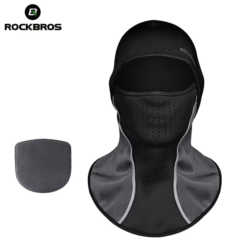 ROCKBROS термальная Лыжная Шапка s нагрудник ветрозащитный шейный шарф теплая маска для лица Сноуборд Снег Wintrt мотоцикл Cycing Shield мужская шапка