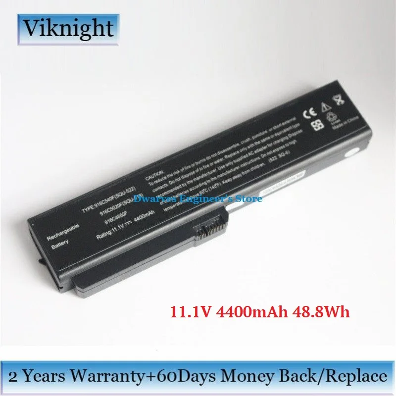 Сменный аккумулятор 916C540F для FUJITSU Amilo Pro V3205 Si1520 916C5020F 916C480F SQU 522 4400 мАч 48.8Wh|battery for
