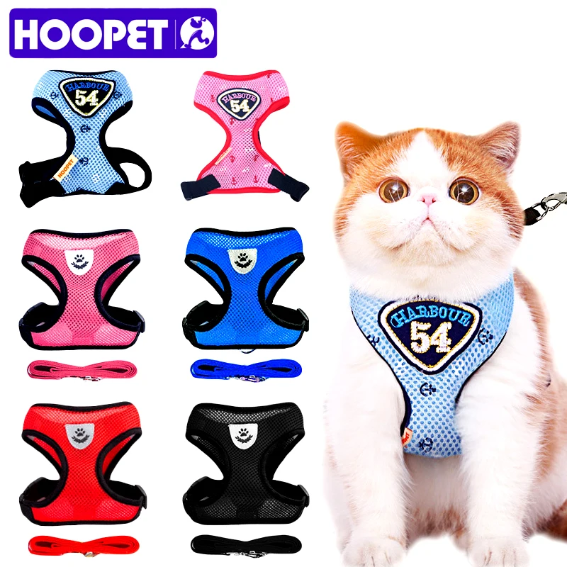 HOOPET кошка жилет использовать Поводки-Собаки костюм Темно-синие жгут ПЭТ Кот