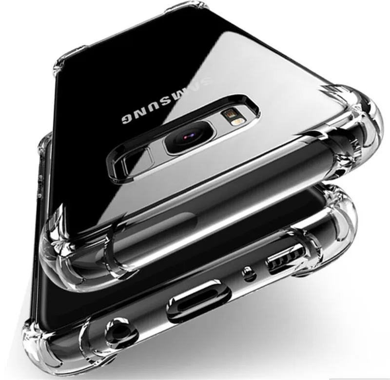 Transparent Soft Case For Samsung Galaxy S10 Plus 2019 Air Cushion Crystal TPU Silicone Cover | Мобильные телефоны и