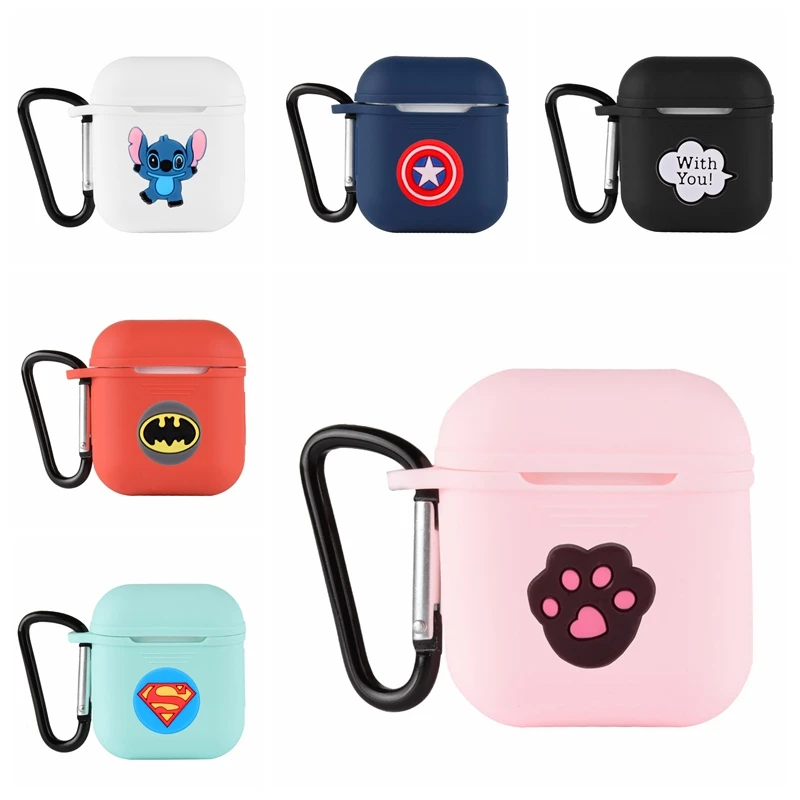 Lovekiss Мультфильм фотографии ТПУ силиконовый чехол для Apple AirPods Зарядка Наушники