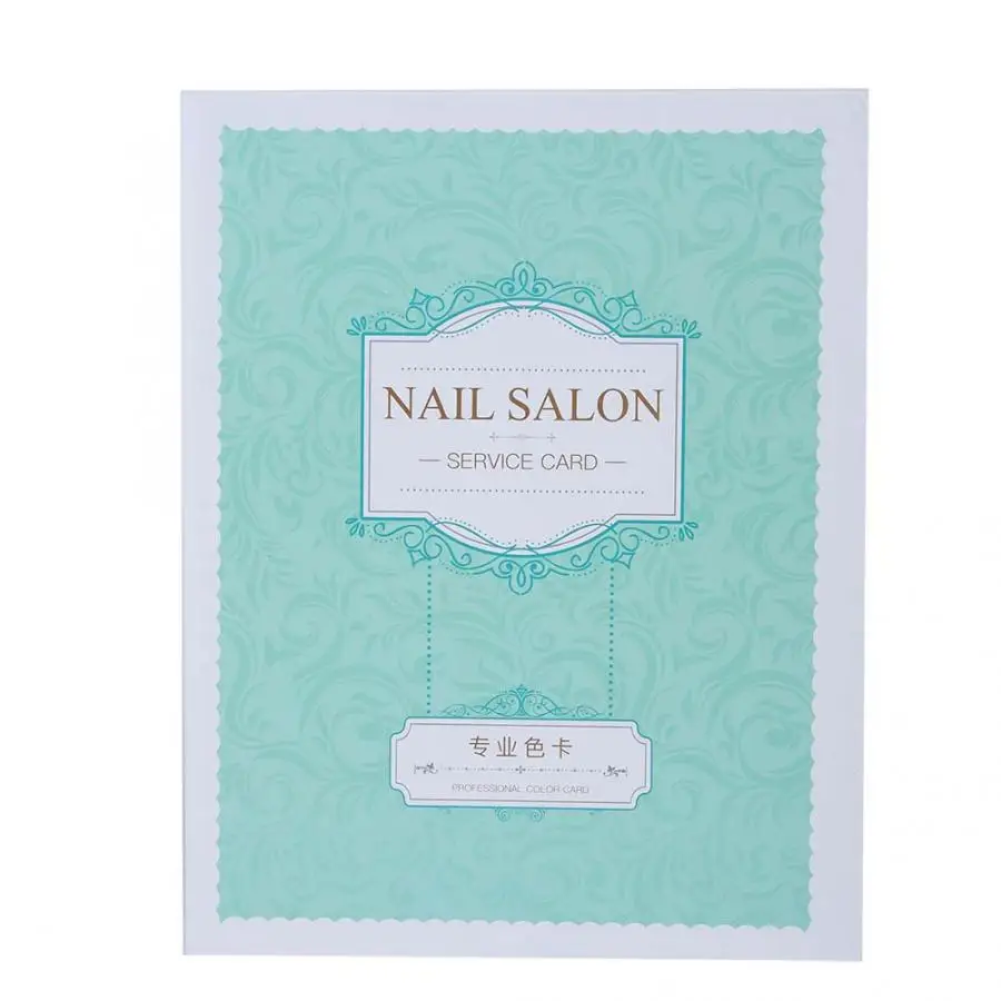 Nail Art Polish Display Chart Book Showing Shelf Template Board b |