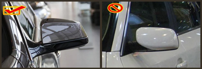 Для BMW 5 2 psc матовая Серебряная дверная крышка зеркала накладка замена E60 6 E63 E64 F10 F11